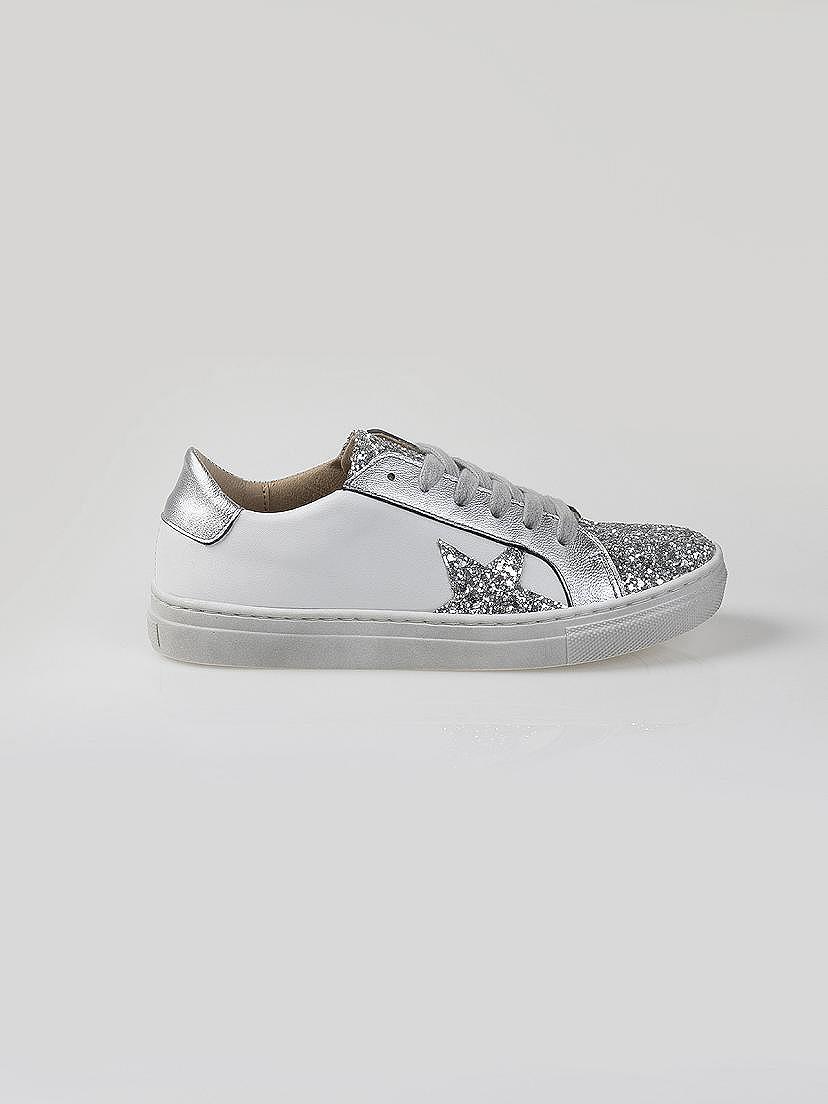 NANOS / BAMBINA / Scarpe / Zapatilla estrella glitter blanco / 56120625994100 (5)