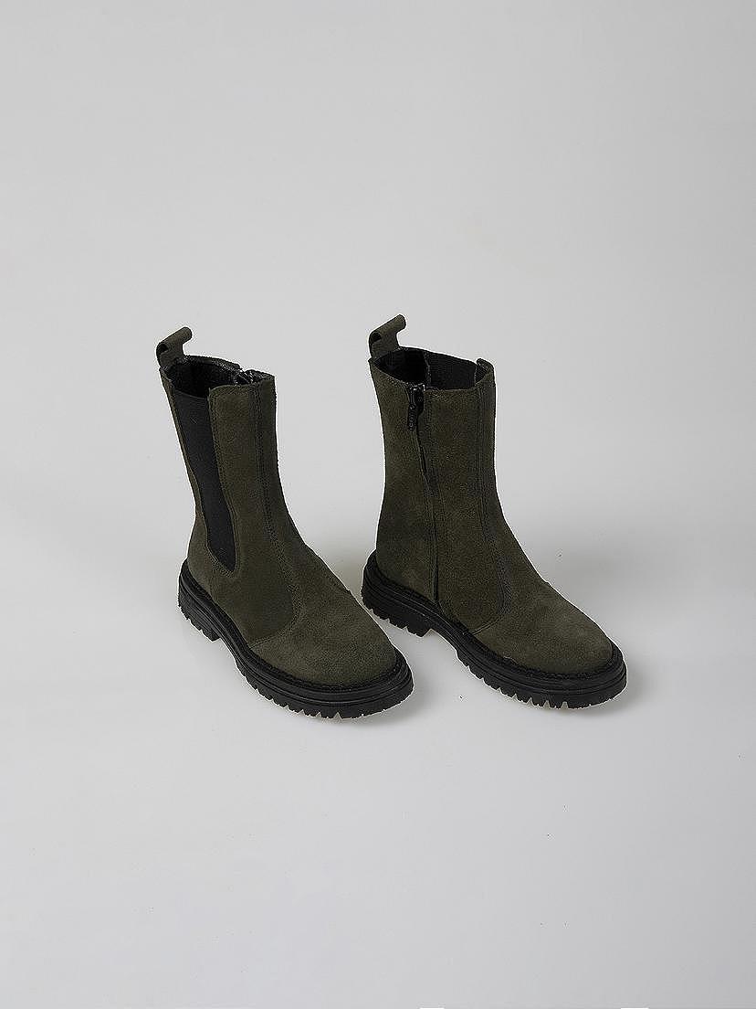 Bota chelsea ante verde khaki