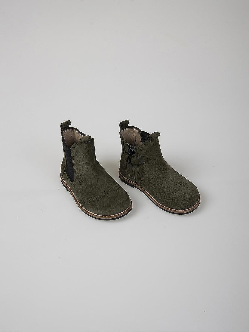 Bota chelsea detalle puntera verde khaki