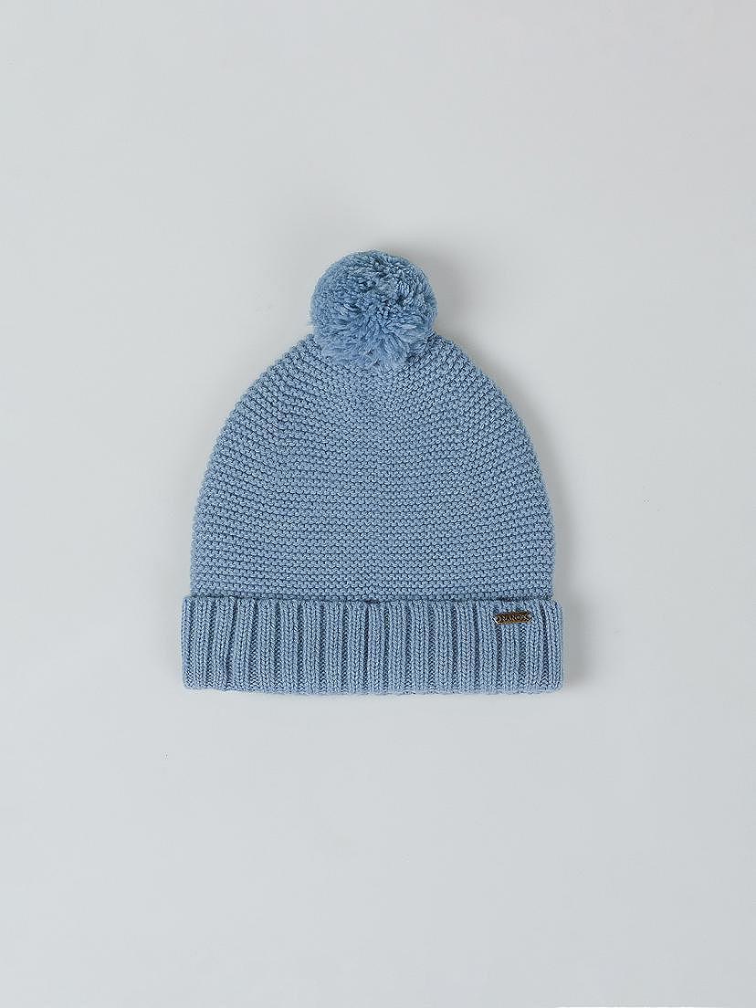 Gorro pompón azul