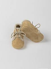 NANOS / NEWBORN / Scarpe / Badana ante cordones detalle borrego beige / 50121825990102 (4)