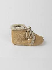 NANOS / NEWBORN / Scarpe / Badana ante cordones detalle borrego beige / 50121825990102 (7)