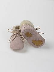 NANOS / NEWBORN / Scarpe / Badana ante cordones detalle borrego rosa palo / 50121825993606 (4)