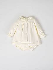 NANOS / NEWBORN / Vestiti / Mini con braguita cuello volante papirus marfil / 50240325754104 (2)