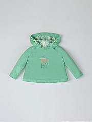 NANOS / NEONATO / Giacche, Maglioni e Felpe / Sudadera capucha estampado texto verde manzana / 53030225157804