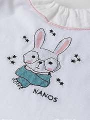 NANOS / NEONATA / Camicie e Magliette / Camiseta estampado rabbit blanco / 54010225818100 (3)