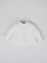 NANOS / BABY-GIRL / Camisa pinzas cuello puntilla blanco / 54050925875100