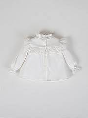 NANOS / NEONATA / Camicie e Magliette / Blusa volantes puntilla blanco / 54250125828101 (2)