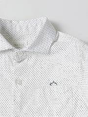 NANOS / LOOKBOOK / Camicie e Magliette / Camisa cuello italiano estampado lunares blanco / 55050125849100 (3)