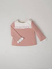 NANOS / BAMBINA / Giacche, Maglioni e Felpe / Sudadera puntilla rosa / 56030125026606