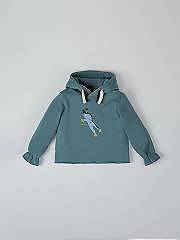 NANOS / BAMBINA / Giacche, Maglioni e Felpe / Sudadera capucha frog verde botella / 56030225997814