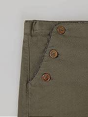 NANOS / BAMBINA / Pantaloni / Pantalón botonadura bolsillos verde khaki / 56060125921806 (3)