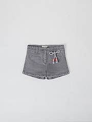 NANOS / BAMBINA / Pantaloni / Short denim gris / 56070125130118