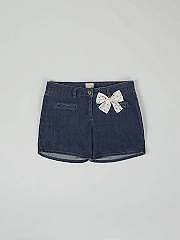 NANOS / BAMBINA / Pantaloni / Short vaquero detalle lazo azul marino / 56070125860719