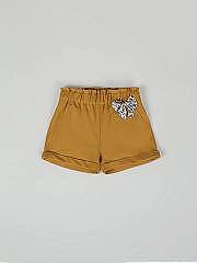 NANOS / BAMBINA / Pantaloni / Short cintura frunce mostaza / 56070126021206