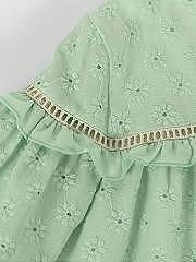 NANOS / BAMBINA / Vestiti / Vestido voile flores bordadas verde / 56240125114810 (5)