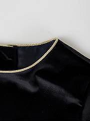 NANOS / BAMBINA / Camicie e Magliette / Blusa terciopelo vivo dorado negro / 56250125942900 (3)